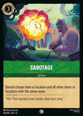 Sabotage #96/257 — Wilds Unknown