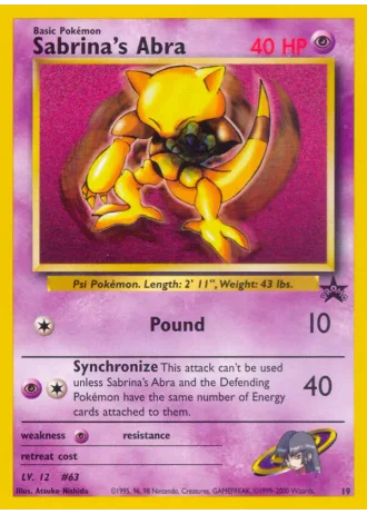 Sabrina's Abra #19 — Wizards Promos