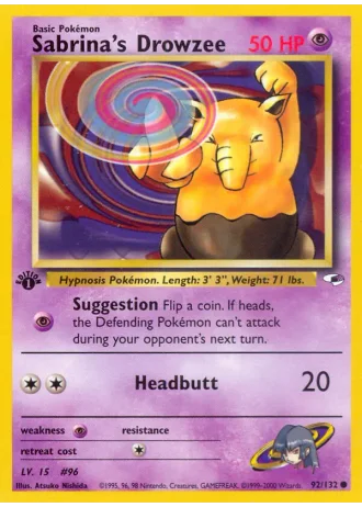 Sabrina's Drowzee #92 — Gym Heroes