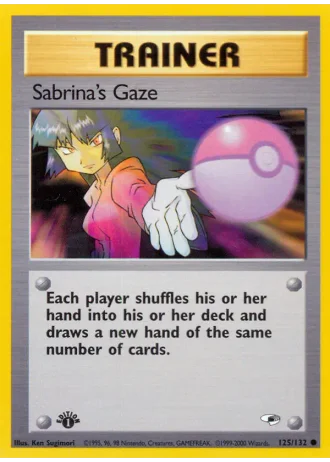 Sabrina's Gaze (1st Edition) #125/132 — Gym Heroes (1st Edition)