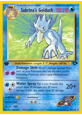 Sabrina's Golduck (1st Edition) #30/132 — Gym Challenge (1st Edition)