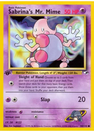 Sabrina's Mr. Mime #94/132 — Gym Heroes