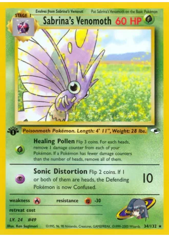 Sabrina's Venomoth #34 — Gym Heroes