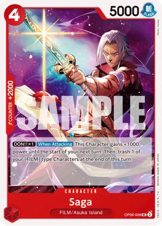 Saga (OP06-006) — Wings of the Captain (OP06)