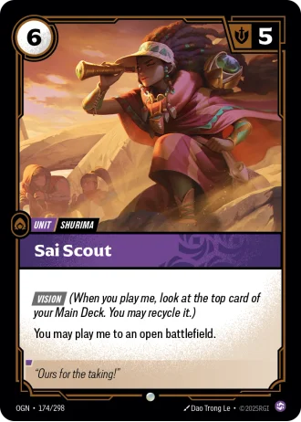 Sai Scout #174/298 — Origins
