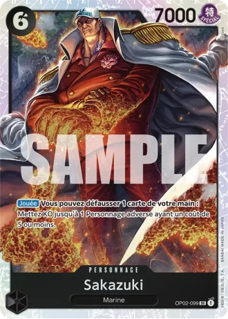 Sakazuki (OP02-099) (Alternative Art) — ONE PIECE CARD THE BEST (PRB01)