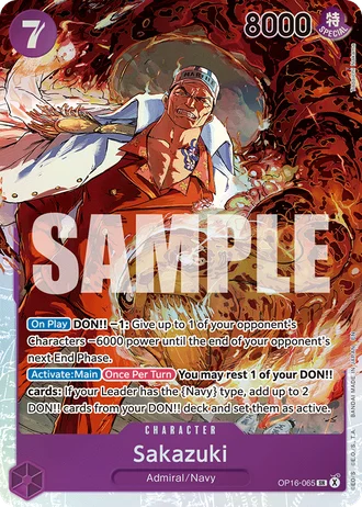Sakazuki (OP16-065) — The Time of Battle (OP16)