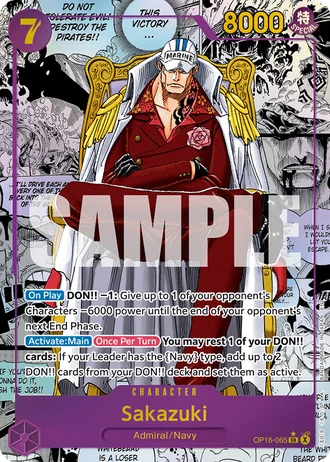 Sakazuki (OP16-065) (Alternative Art 2) — The Time of Battle (OP16)
