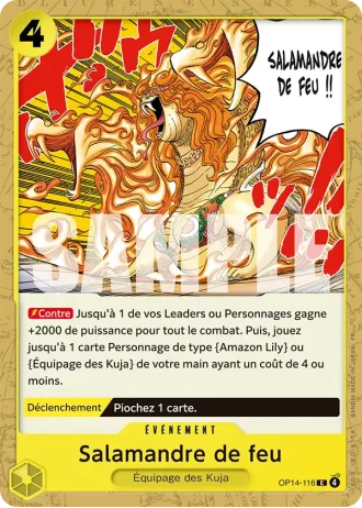 Salamandre de feu (OP14-116) — Les Sept de la Mer d'Azur (OP14-EB04)
