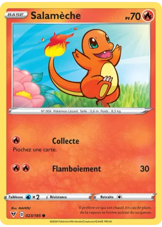 Salamèche #23/185 — Voltage Éclatant