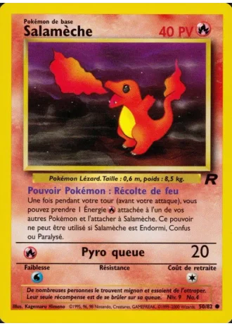 Salamèche (première édition) #50/82 — Team Rocket (1ère Édition)