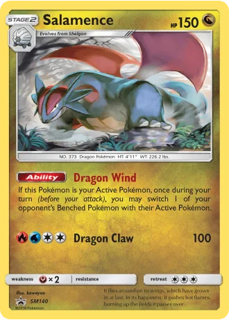 Salamence SM140 — Sun & Moon Promos