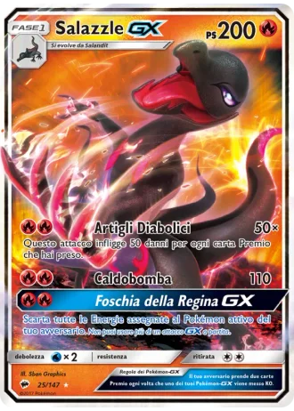 Salazzle GX #25/147 — Ombre Infuocate