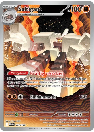 Saltigant #147/132 — Mega-Entwicklung
