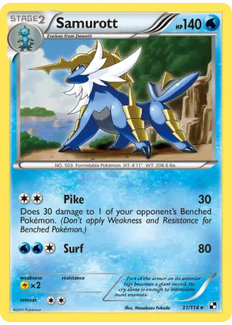 Samurott #31 — Black & White