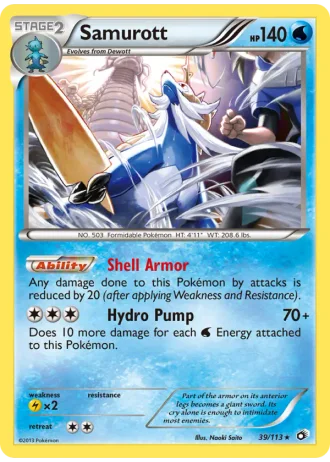Samurott #39 — Legendary Treasures