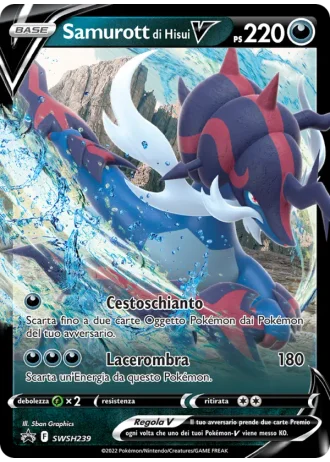 Samurott di Hisui V SWSH239 — Spada e Scudo Promos