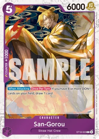 San-Gorou (ST18-003) (Pirate Foil) — One Piece Card The Best Vol.2(PRB02)