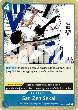 San Zen Sekai (OP03-057) (Jolly Roger Foil) — ONE PIECE CARD THE BEST (PRB01)