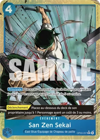 San Zen Sekai (OP03-057) (Reprint) — ONE PIECE CARD THE BEST (PRB01)