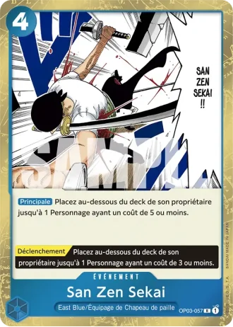 San Zen Sekai (OP03-057) (Textured Foil) — ONE PIECE CARD THE BEST (PRB01)