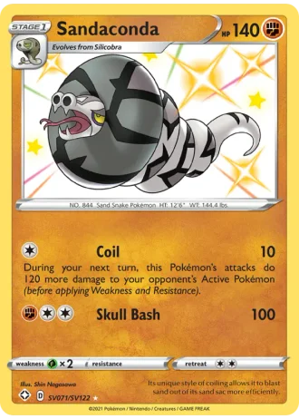 Sandaconda SV071/122 — Shiny Vault (Shining Fates)