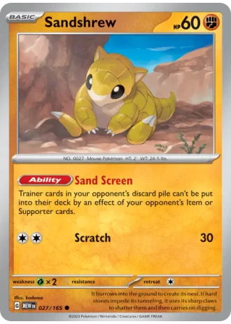 Sandshrew #027/165 — 151