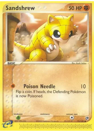 Sandshrew #75/100 — EX Tempesta di Sabbia