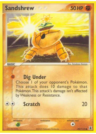 Sandshrew #82/113 — EX Specie Delta