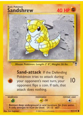 Sandshrew #91 — Legendary Collection