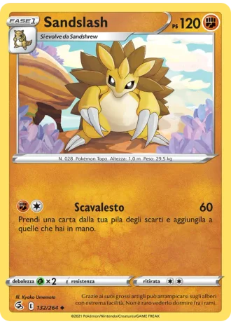 Sandslash #132/264 — Colpo Fusione