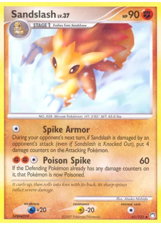 Sandslash #61/123 — Tesori Misteriosi