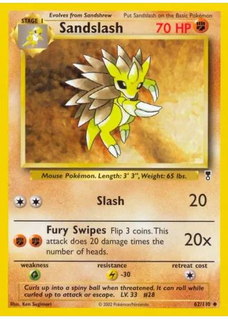 Sandslash #62/110 — Legendary Collection