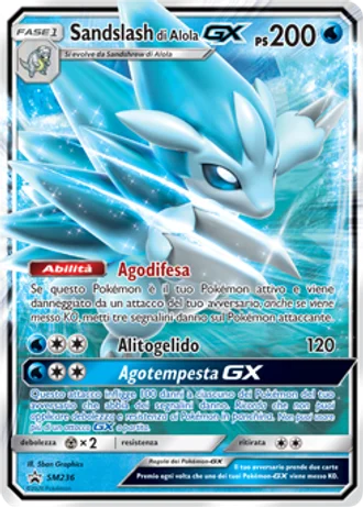 Sandslash di Alola GX SM236 — Sole e Luna Promos