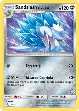 Sandslash di Alola SM127 — Sole e Luna Promos