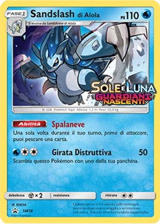 Sandslash di Alola SM18 — Sole e Luna Promos