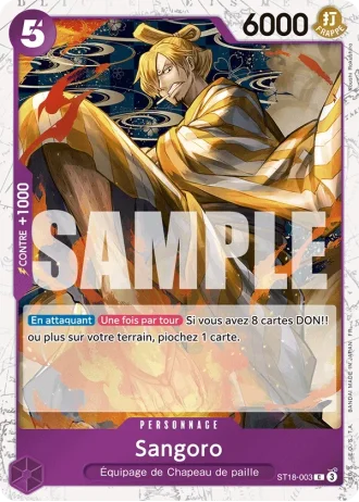 Sangoro (ST18-003) (Reprint) — ONE PIECE CARD THE BEST vol.2 (PRB02)