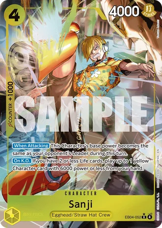 Sanji (EB04-052) (Alternative Art) — Adventure on Kami's Island (OP15-EB04)