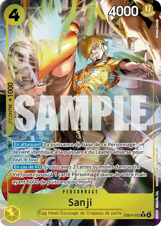 Sanji (EB04-052) (Alternative Art) — Aventure sur l'Île de Dieu (OP15-EB04)