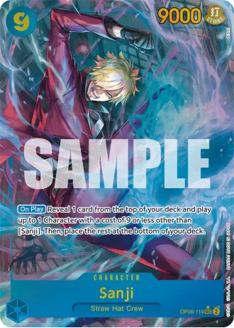 Sanji (OP06-119) (Alternative Art) — Wings of the Captain (OP06)