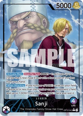 Sanji (OP12-041) (Alternative Art) — Legacy of the Master (OP12)