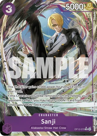 Sanji (OP12-070) (Alternative Art) — Legacy of the Master (OP12)