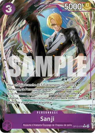 Sanji (OP12-070) (Alternative Art) — l'Héritage du Maître (OP12)