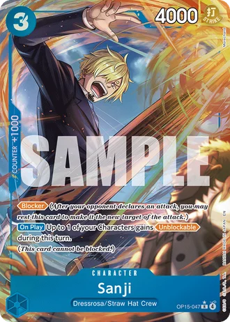 Sanji (OP15-047) (Alternative Art) — Adventure on Kami's Island (OP15-EB04)