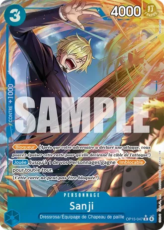 Sanji (OP15-047) (Alternative Art) — Aventure sur l'Île de Dieu (OP15-EB04)