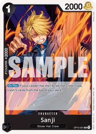 Sanji (OP15-081) — Adventure on Kami's Island (OP15-EB04)