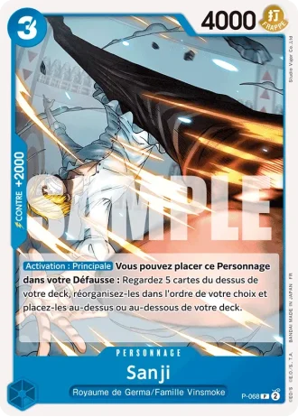 Sanji (P-068) (Pirate Foil) — ONE PIECE CARD THE BEST vol.2 (PRB02)