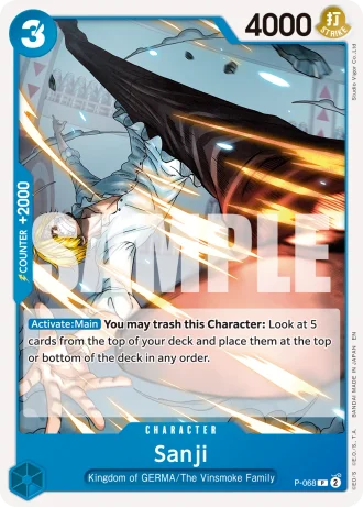 Sanji (P-068) (Reprint) — One Piece Card The Best Vol.2(PRB02)