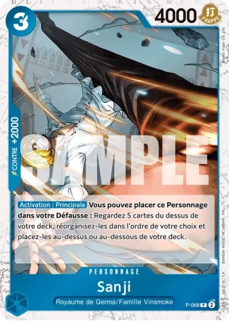 Sanji (P-068) (Reprint) — ONE PIECE CARD THE BEST vol.2 (PRB02)
