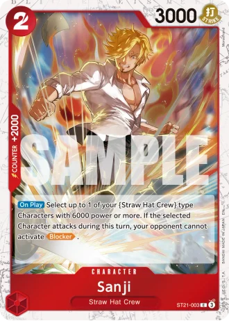 Sanji (ST21-003) (Pirate Foil) — One Piece Card The Best Vol.2(PRB02)